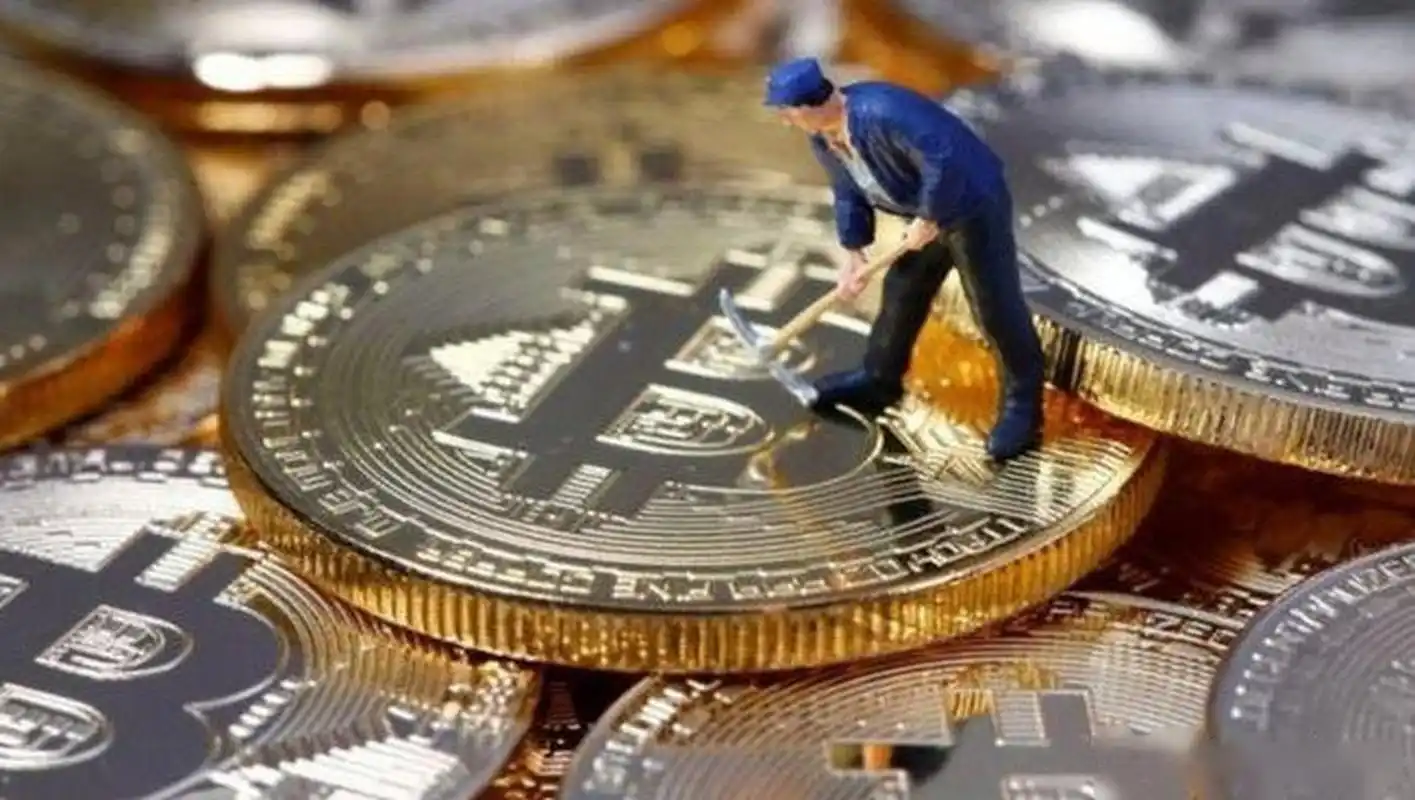 A solar farm powering a crypto mining operation, symbolizing sustainable energy use.