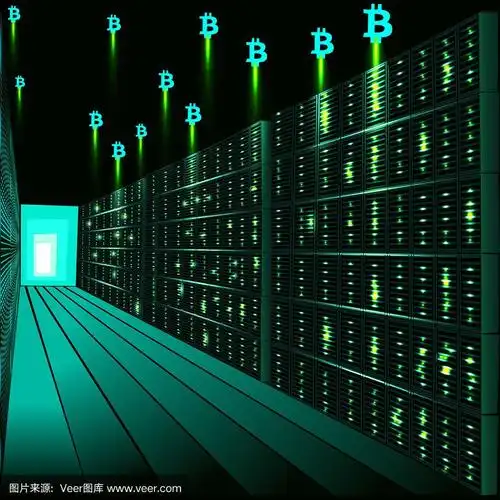A picture of a large scale mining operation showcasing rows of mining rigs